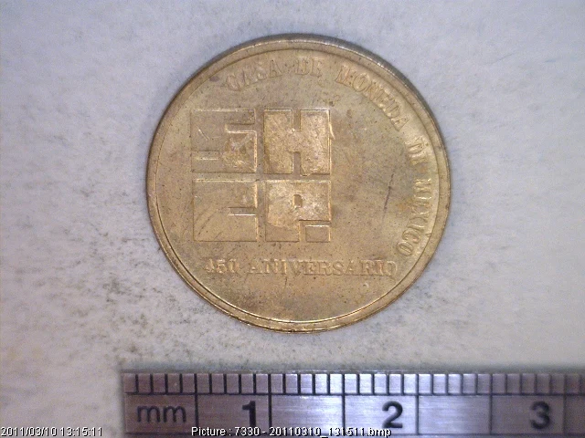 Medalla Casa de Moneda de México. 450 Aniversario (1985) (anverso)