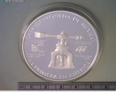 Medalla Casa de Moneda de México. Certificación ISO 9001 (1997)