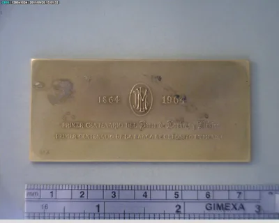 Medalla Centenario del Banco de Londres y México (1964)
