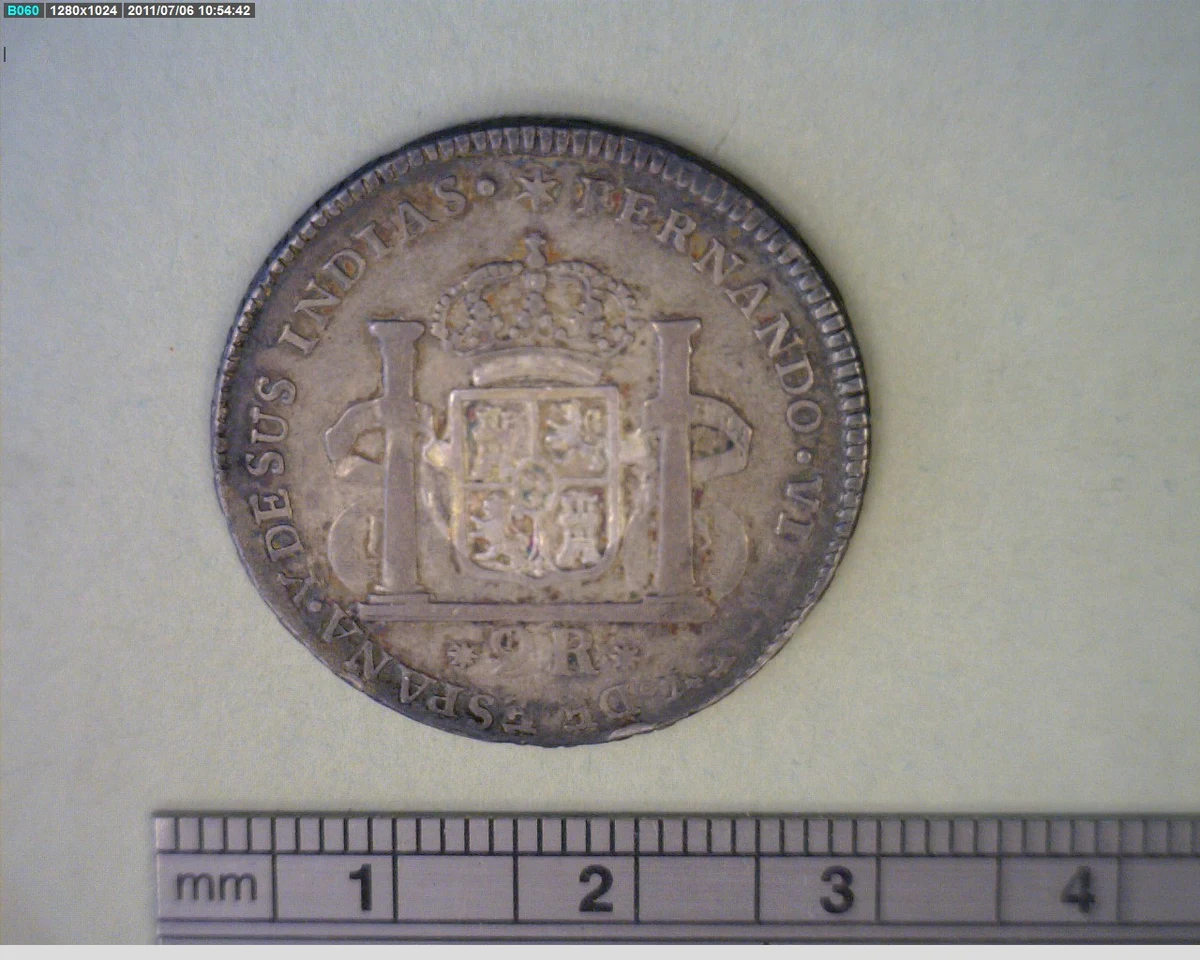 Medalla ChIapa. 2 reales (1808) (anverso)