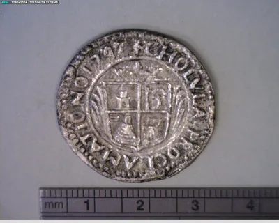 Medalla Cholula. Fundida (1747)