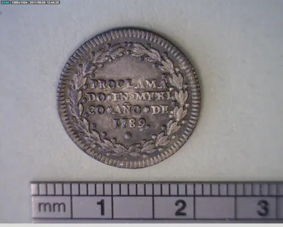 Medalla Ciudad de México. 1/2 real (1789)
