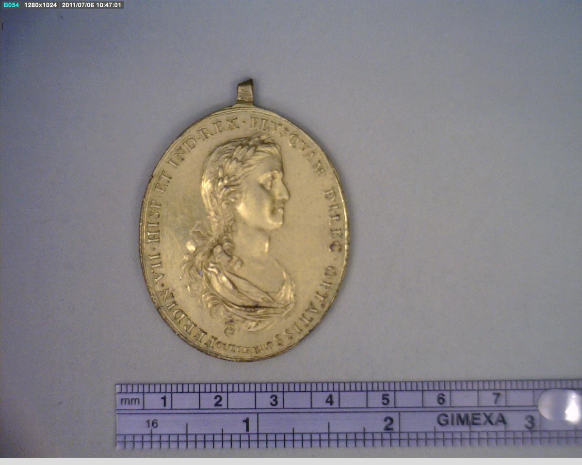 Medalla Ciudad de México (1808) (anverso)