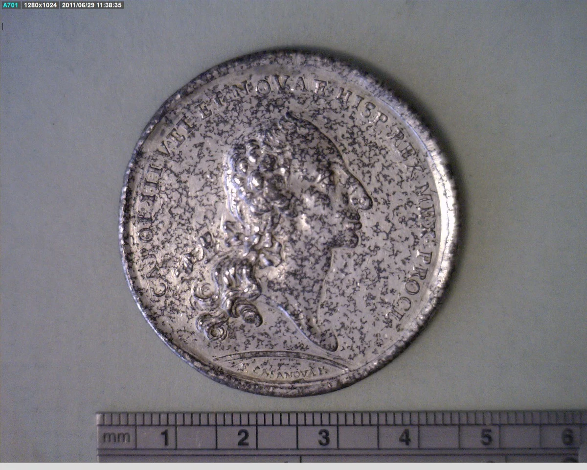 Medalla Ciudad de México. El Arzobispo (1760) (anverso)