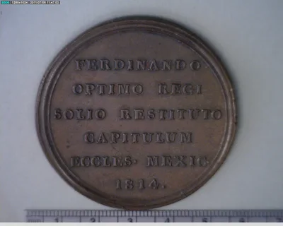 Medalla Ciudad de México. El Cabildo Eclesiástico (1814)