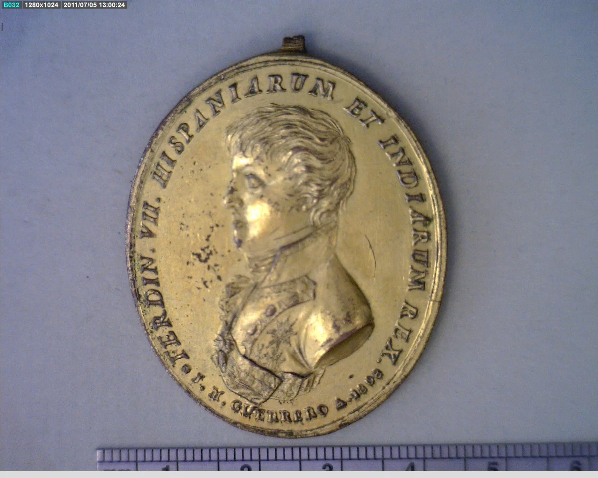 Medalla Ciudad de México. El Colegio de San Ildefonso (1808) (anverso)