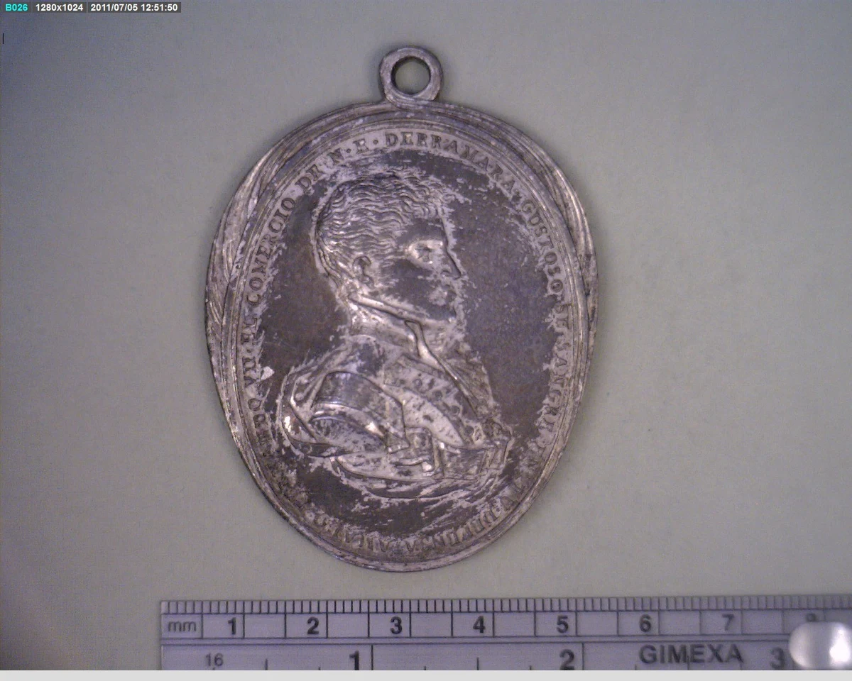Medalla Ciudad de México. El Comercio (1809) (anverso)