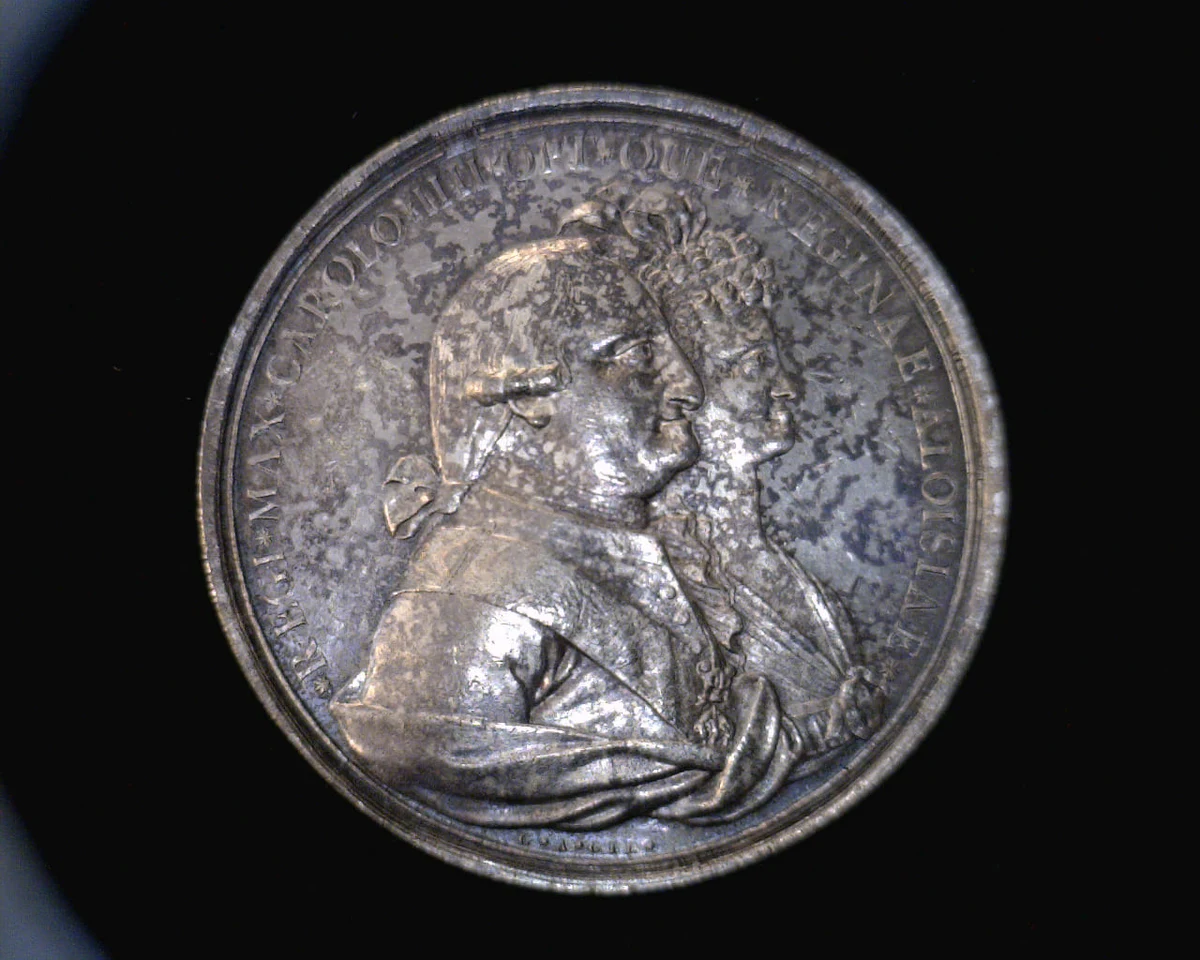 Medalla Ciudad de México. Real y Pontificia Universidad (1790) (anverso)
