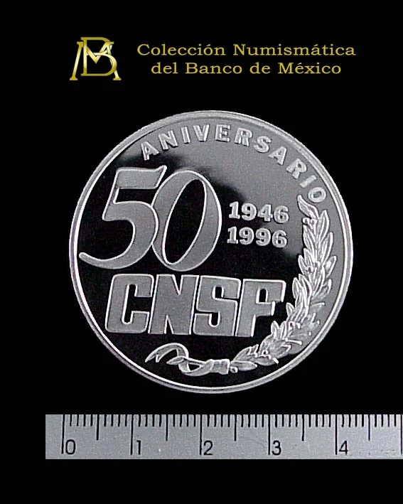 Medalla Comisión Nacional de Seguros y Fianzas (1996) (anverso)