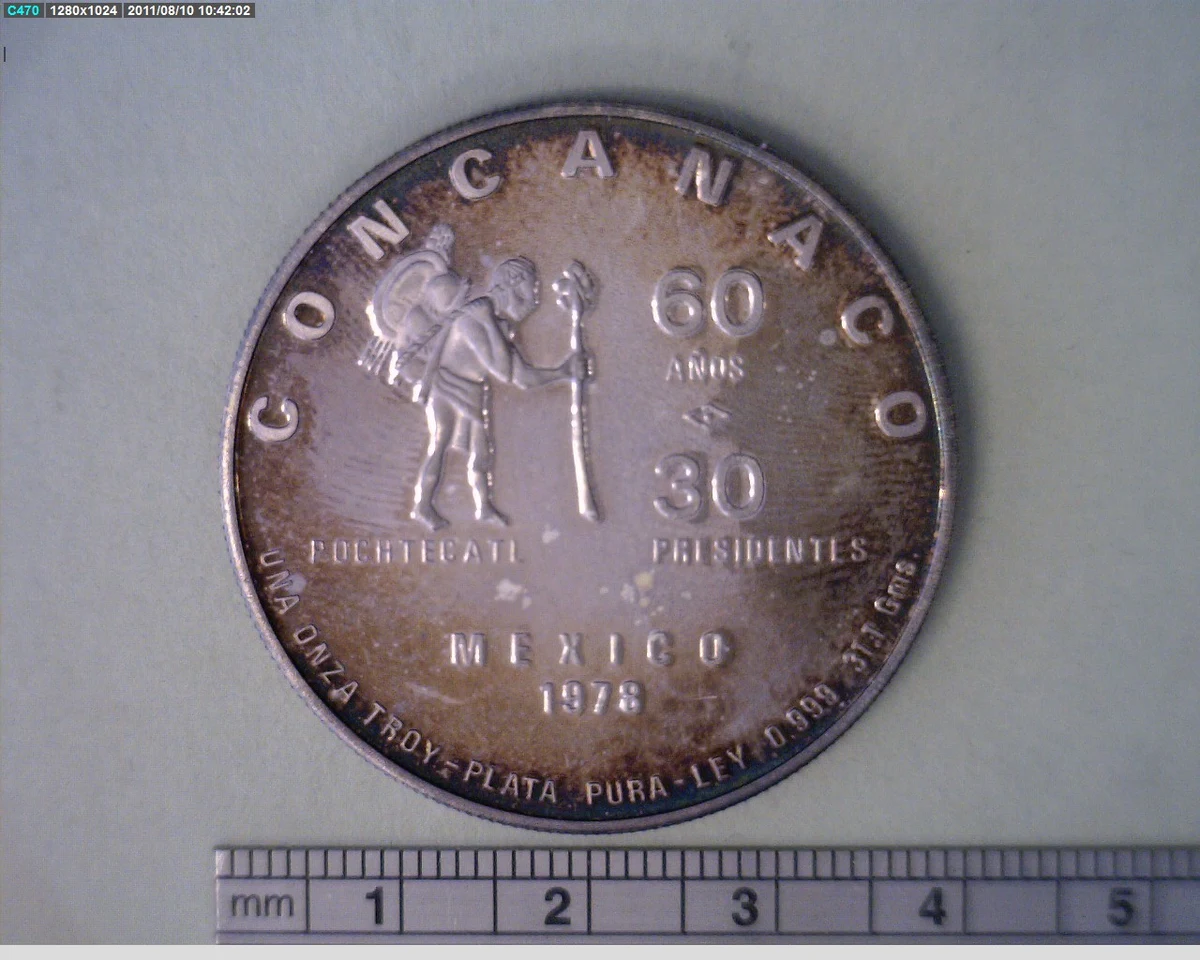Medalla CONCANACO. 60 Aniversario (1978) (anverso)