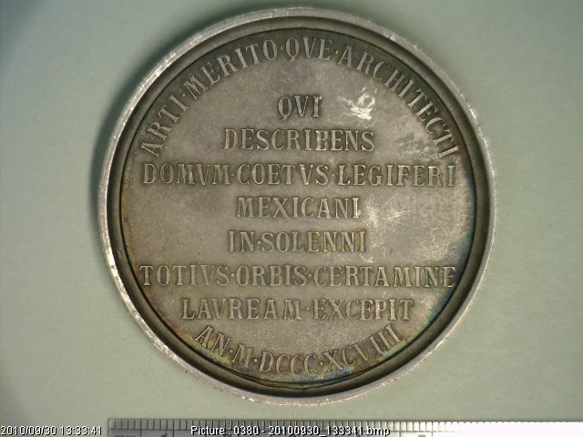 Medalla Concurso de Arquitectura (1898) (anverso)