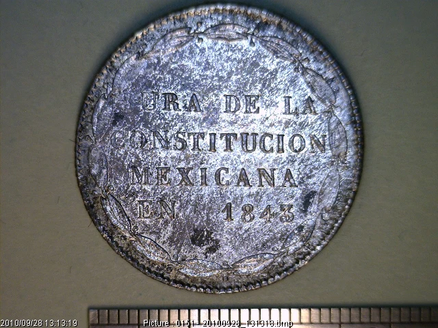 Medalla Constitución Mexicana (1843) (anverso)