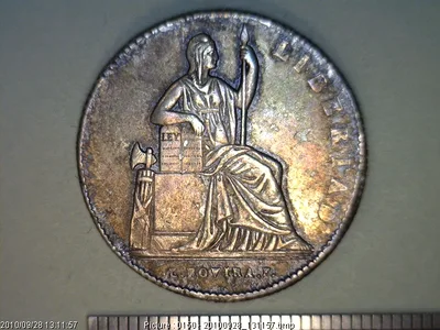 Medalla Constitución Mexicana (1843) (reverso)