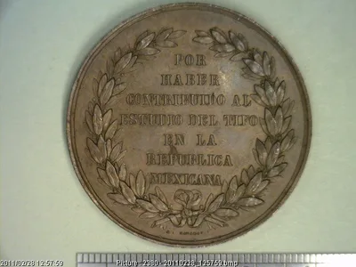 Medalla Contribución al estudio del tifo