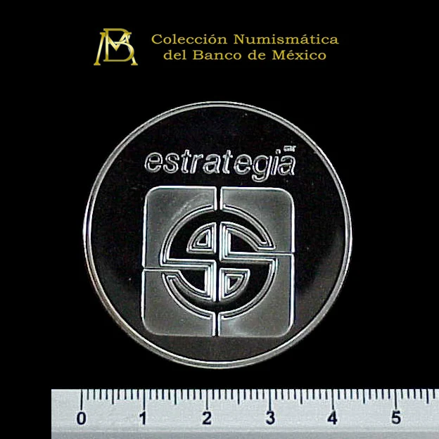 Medalla Estrategia Bursatil S.A. de C.V. 25 Aniversario (1994) (anverso)