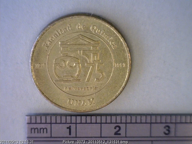 Medalla Facultad de Química UNAM. 75 Aniversario (1991) (anverso)