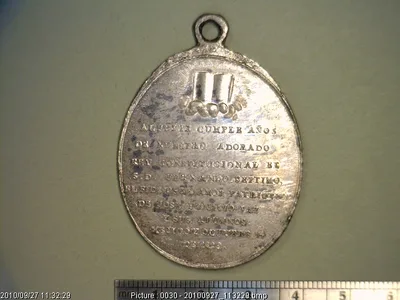 Medalla Fernando VII. José Ignacio Paz (1820)
