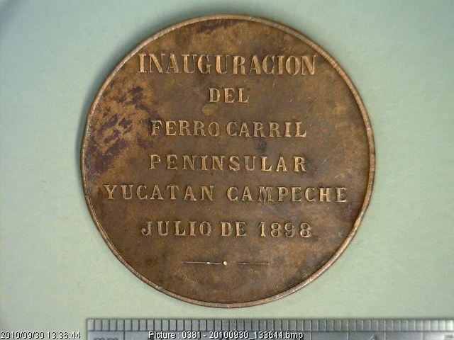 Medalla Ferrocarril Peninsular (1898) (anverso)