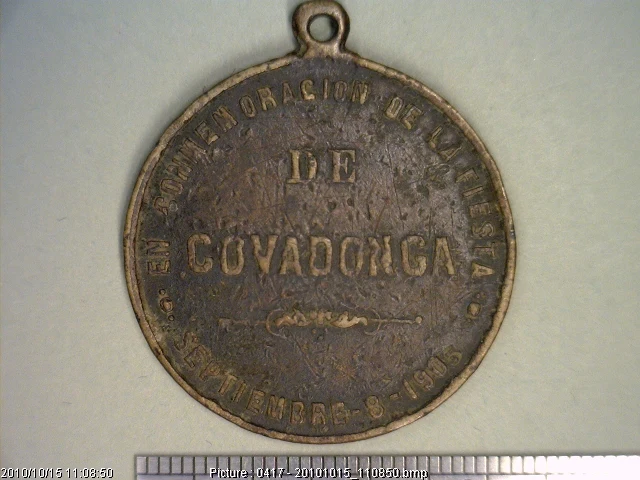 Medalla Fiesta de Covadonga (1905) (anverso)