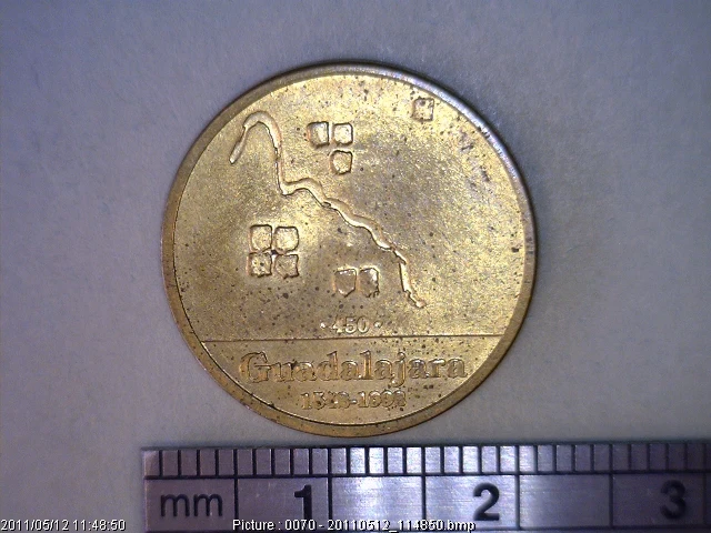 Medalla Guadalajara. 450 Aniversario (1992) (anverso)