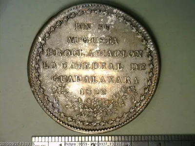Medalla Guadalajara. La Catedral (1822)