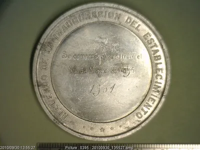 Medalla Hospital General de Michoacán (1901)