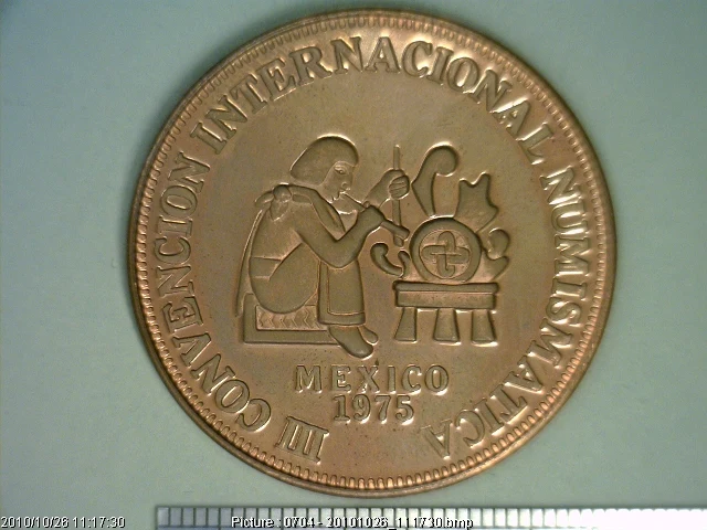 Medalla III Convención Internacional Numismática (1975) (anverso)