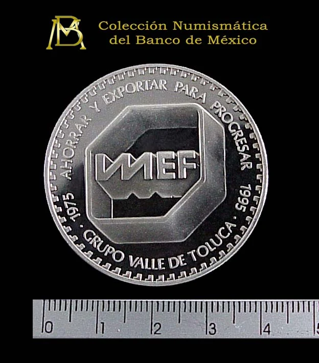Medalla IMEF. 20 Aniversario (1995) (anverso)