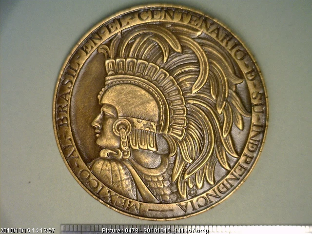 Medalla Independencia de Brasil. 100 Aniversario (1922) (anverso)