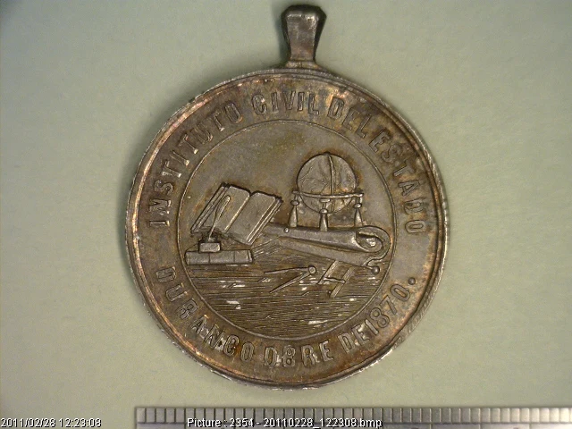Medalla Instituto Civil del Estadod de Durango (1870) (anverso)