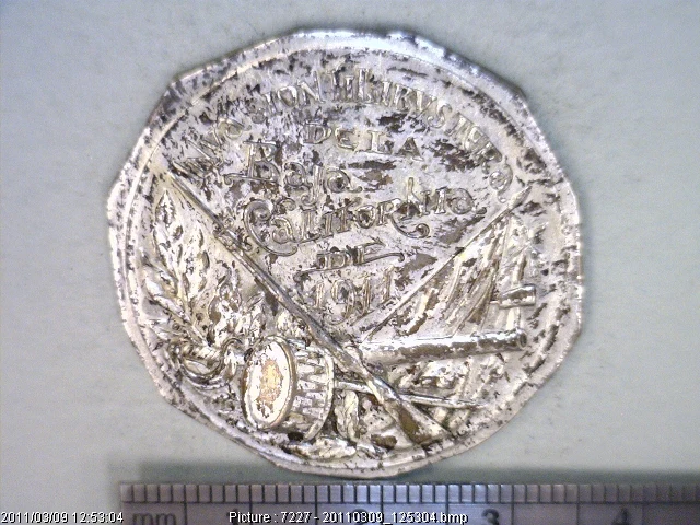 Medalla Invasión filibustera a Baja California (1911) (anverso)