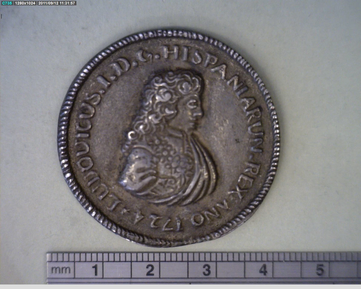 Medalla La ciudad de México (1724) (anverso)