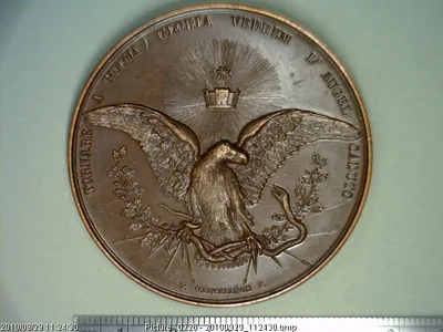 Medalla La Junta Cívica de México a Guillermo Prieto (1856)