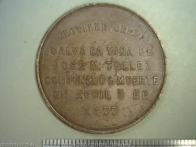 Medalla La Masonería Escocesa de México (1877)