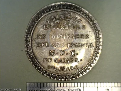 Medalla La Muy Noble Ciudad de Oaxaca (1822)