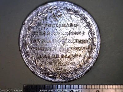 Medalla La Muy Noble y Leal Ciudad de Zacatecas (1822)