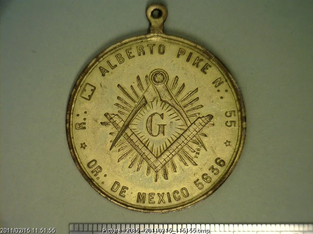 Medalla Logia Alberto Pike (anverso)