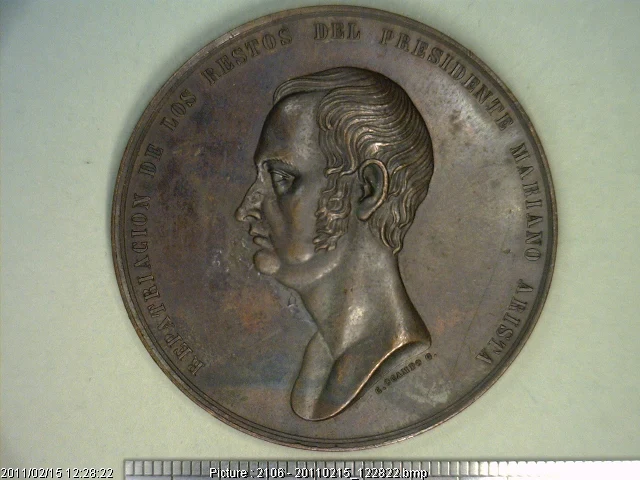 Medalla Mariano Arista (1881) (anverso)