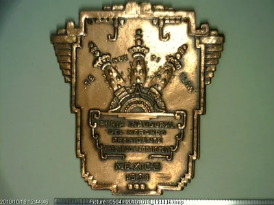 Medalla Mercado Abelardo L. Rodríguez. Perforada (1934)