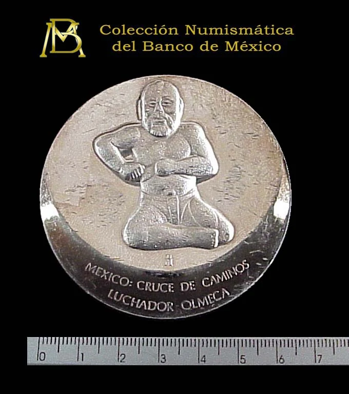 Medalla México: cruce de caminos. La superación (anverso)