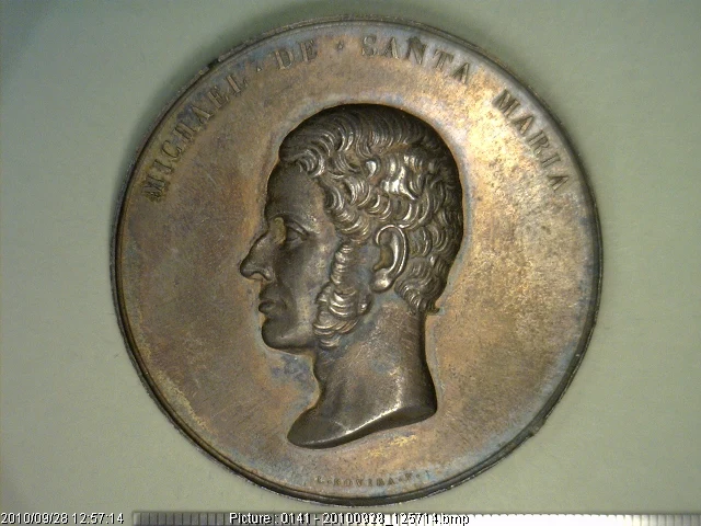 Medalla Michael de Santa María. Pacto Interamericano (1836) (anverso)
