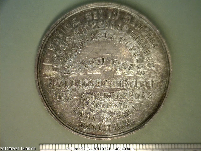 Medalla Miguel Hidalgo (1880) (anverso)