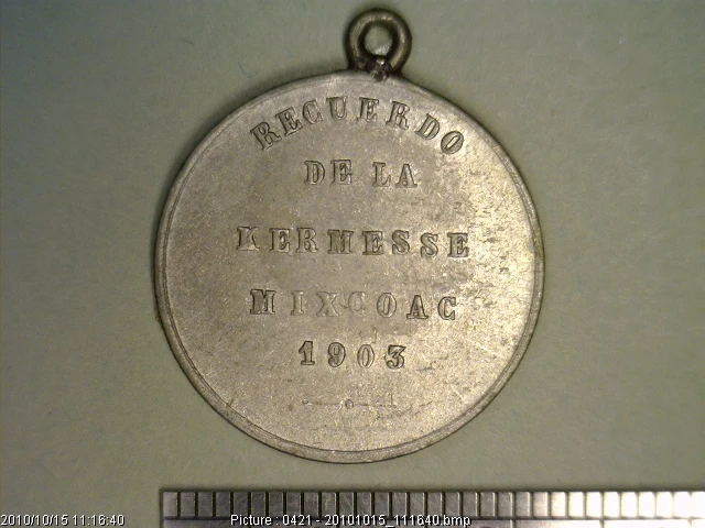 Medalla Mixcoac. Kermesse (1903) (anverso)