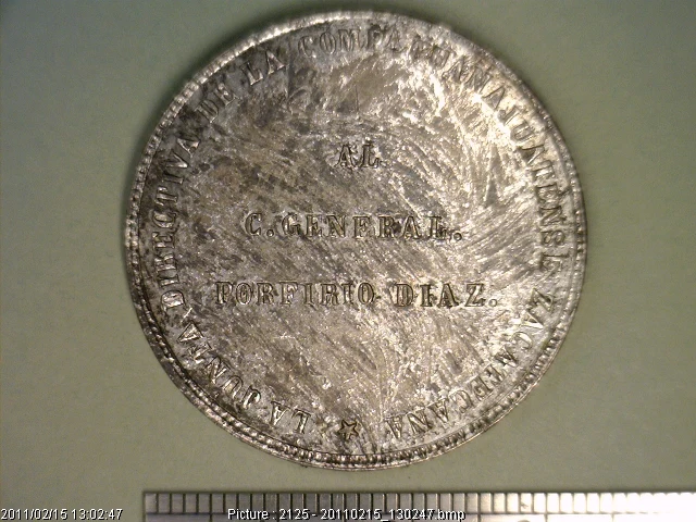Medalla Porfirio Díaz (1881) (anverso)