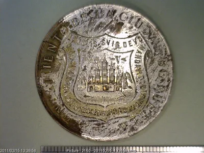 Medalla Porfirio Díaz. Ayuntamiento de Puebla (1896)