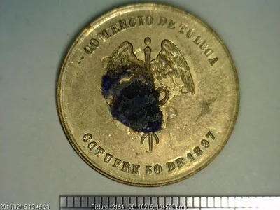Medalla Porfirio Díaz. Comercio de Toluca (1897)