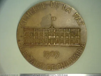 Medalla Porfirio Díaz. El Estado de Chihuahua (1909)