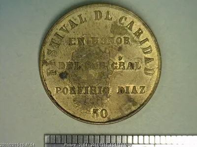 Medalla Porfirio Díaz. Festival de Caridad (1898)