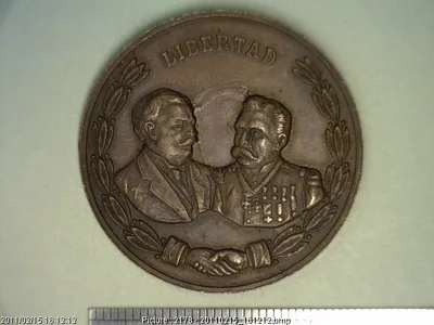 Medalla Porfirio Díaz - William Taft. Reunión (1909)