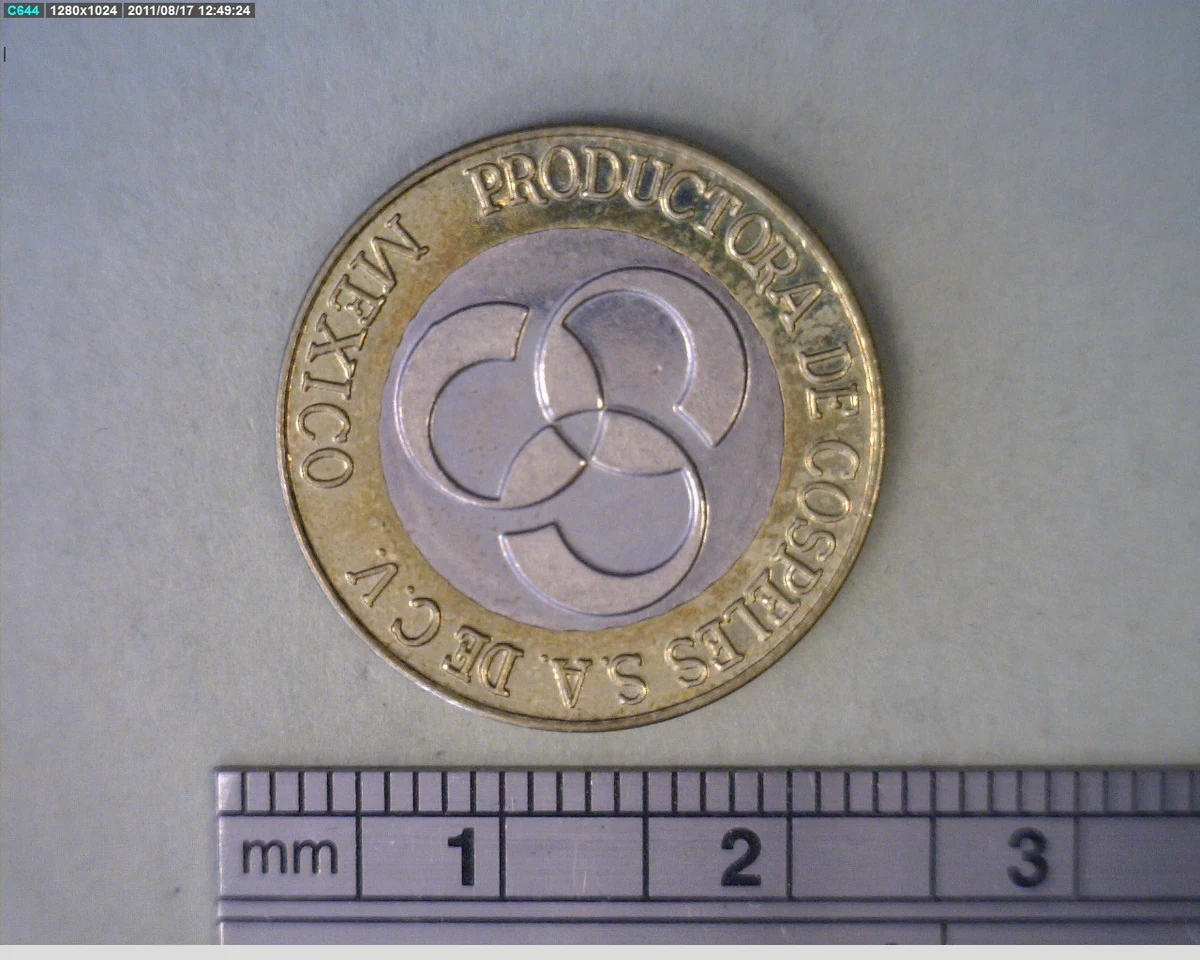 Medalla Productora de Cospeles, S.A. de C.V (anverso)